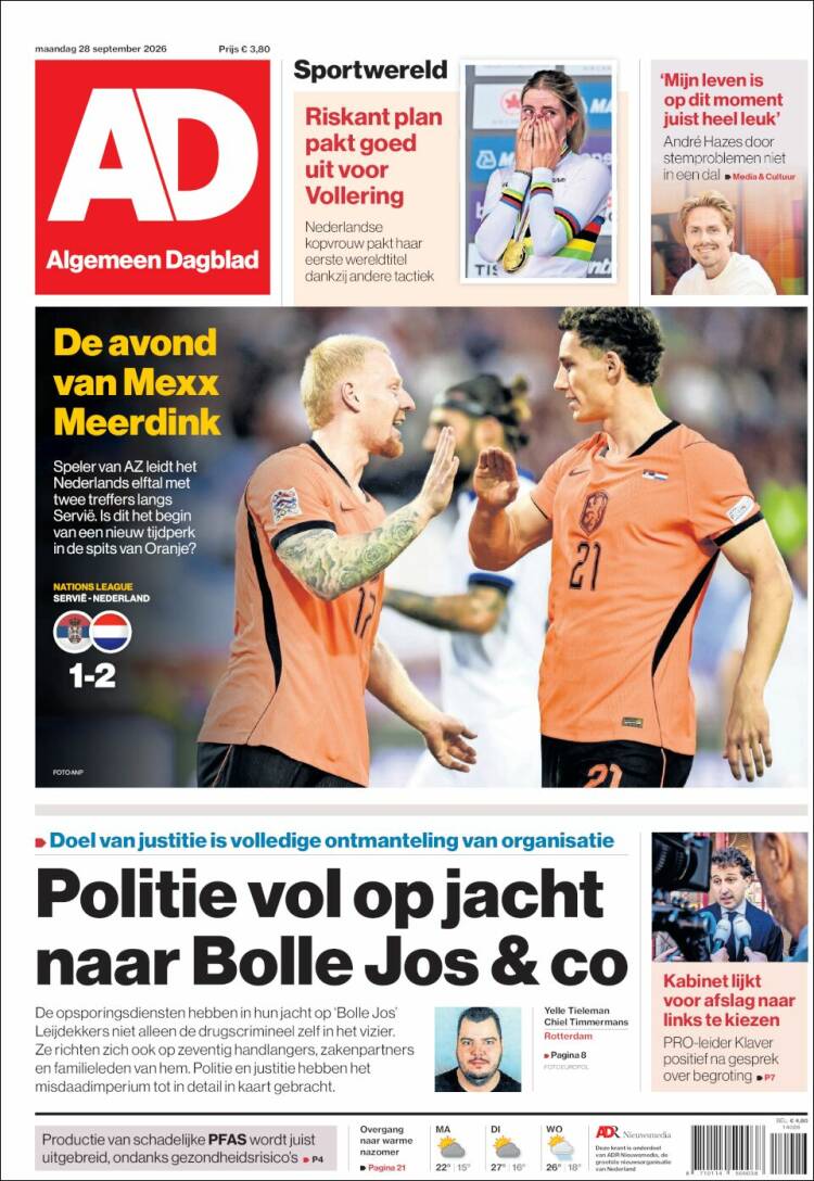 Portada de AD (Netherlands)