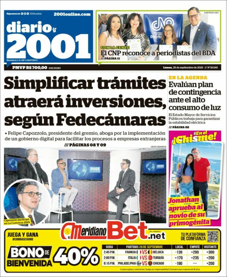Portada de 2001 - Dosmiluno (Venezuela)