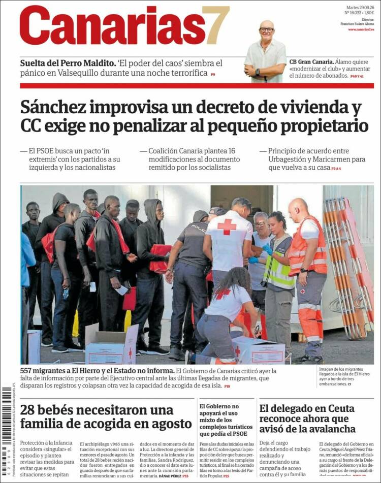 Portada de Canarias 7 (Espa&ntilde;a)