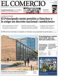 Portada de El Comercio - Gijón (Espa&ntilde;a)