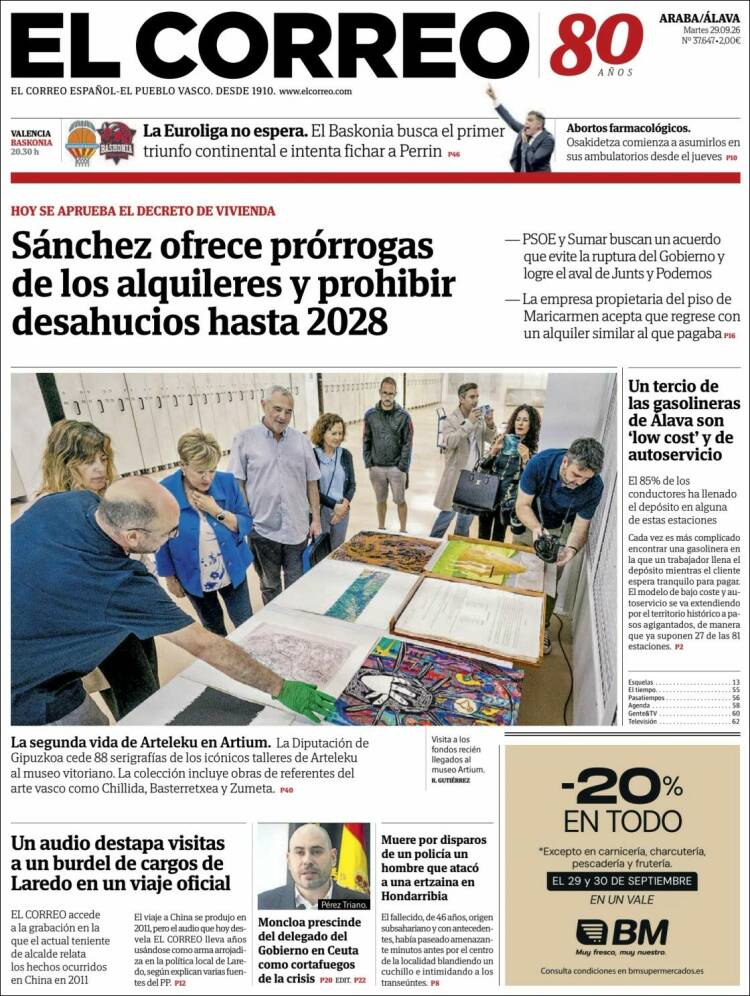 Portada de El Correo - Álava (Espa&ntilde;a)