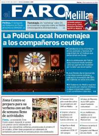 Portada de El Faro de Melilla (Espa&ntilde;a)