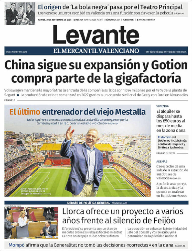 Portada de Levante (Espa&ntilde;a)