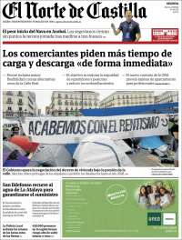 Portada de Norte de Castilla - Segovia (Spain)