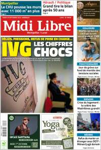 Portada de Midi Libre (Francia)