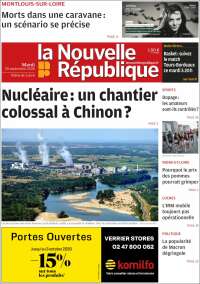 Portada de La Nouvelle Republique (Francia)