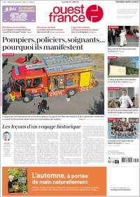 Portada de Ouest France (Francia)