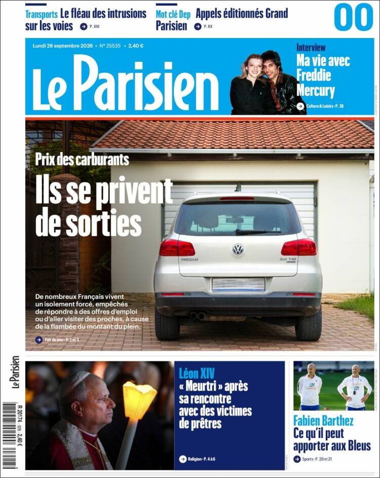 Portada de Le Parisien (Francia)