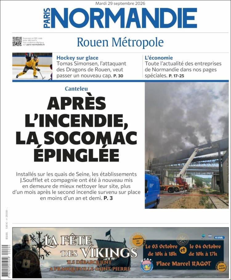 Portada de Paris Normandie (Francia)