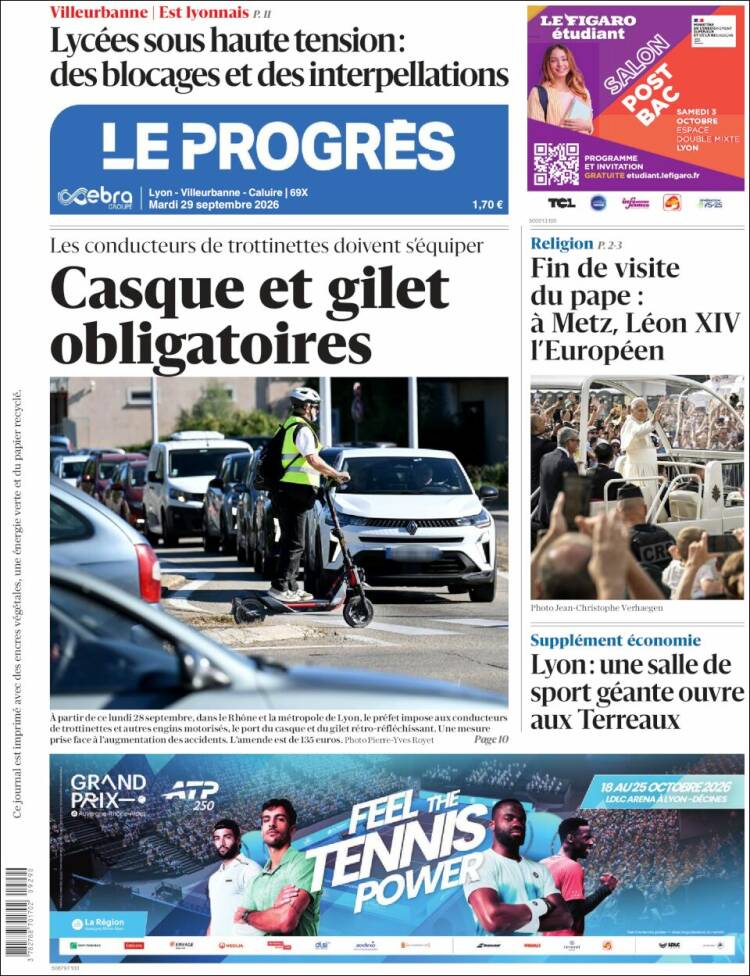 Portada de Progres de Fecamp (Francia)