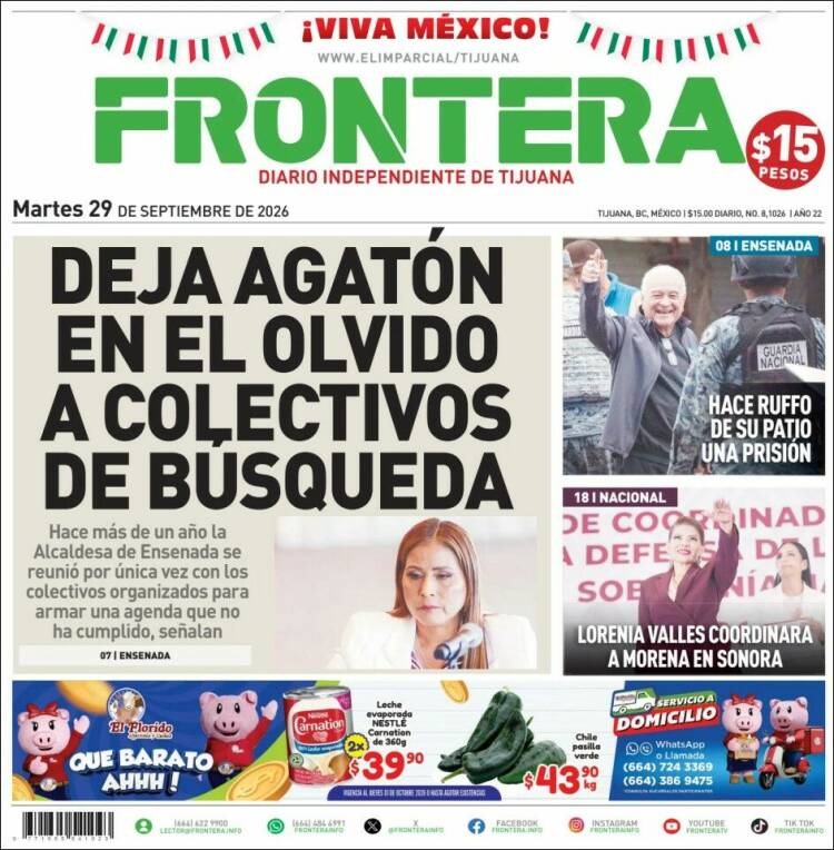 Portada de Frontera (M&eacute;xico)