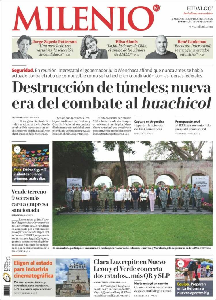 Portada de Milenio de Hidalgo (M&eacute;xico)