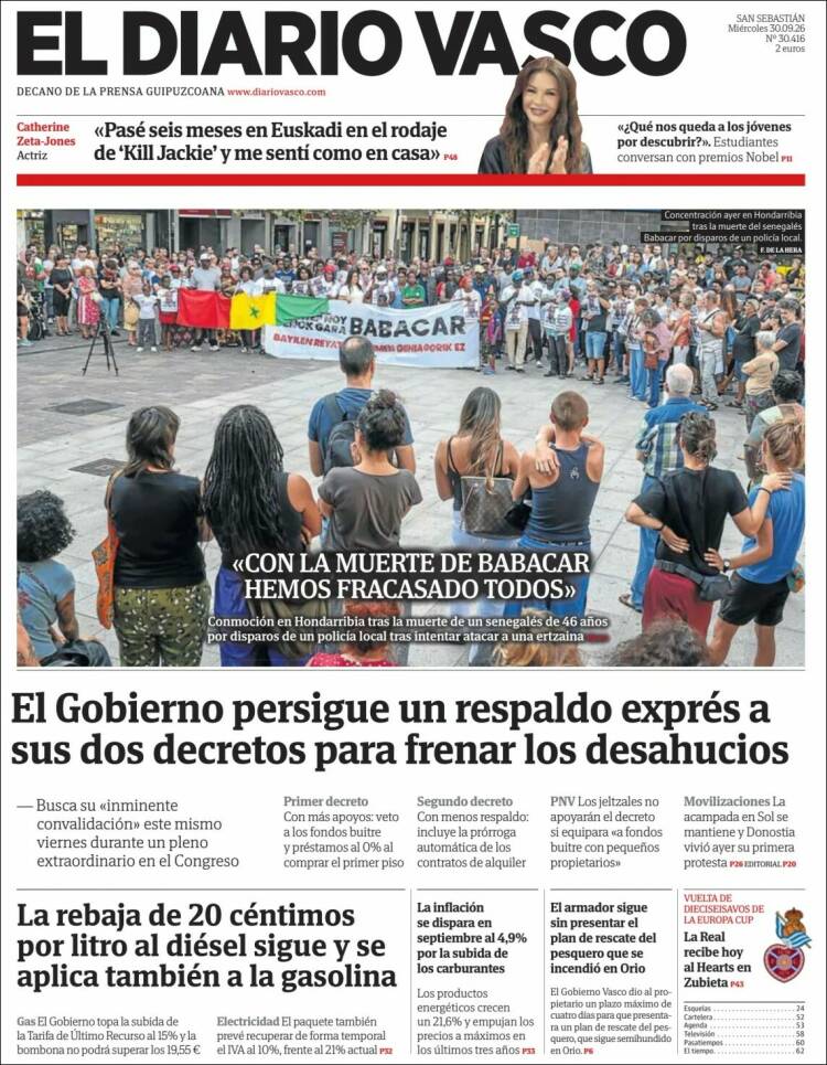 Portada de Diario Vasco (Spain)