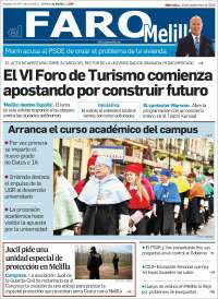 Portada de El Faro de Melilla (Espa&ntilde;a)