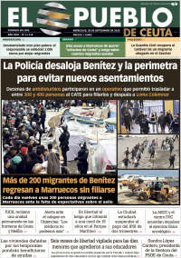Portada de El Pueblo de Ceuta (Espa&ntilde;a)