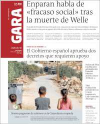 Portada de Gara (Spain)