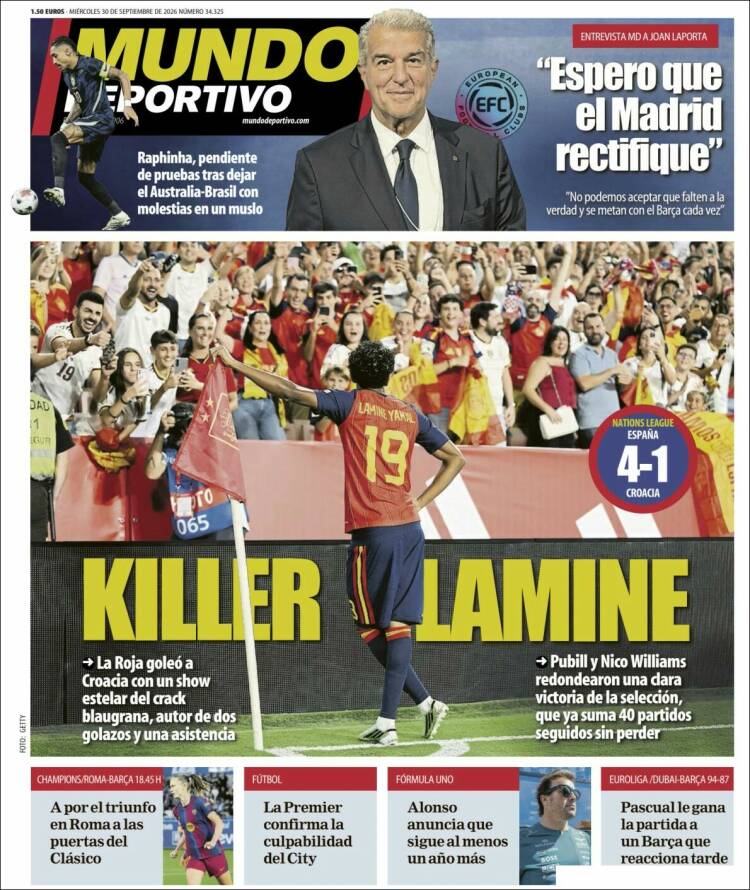 Portada de El Mundo Deportivo (Espa&ntilde;a)