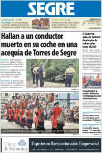 Portada de Segre  (Espa&ntilde;a)