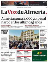 Portada de La Voz de Almería (Espa&ntilde;a)