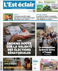 Portada de L'Est Eclair (Francia)