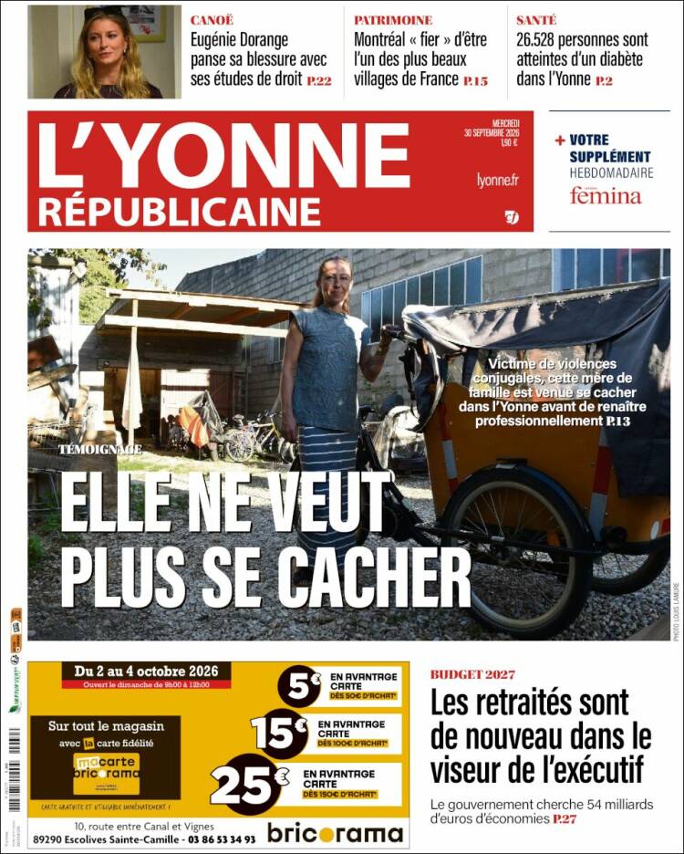 Portada de L'Yonne-Républicaine (Francia)
