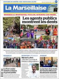 Portada de La Marseillaise (Francia)
