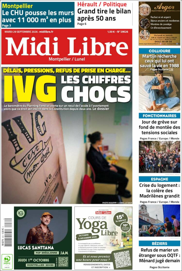 Portada de Midi Libre (France)