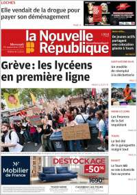 Portada de La Nouvelle Republique (France)
