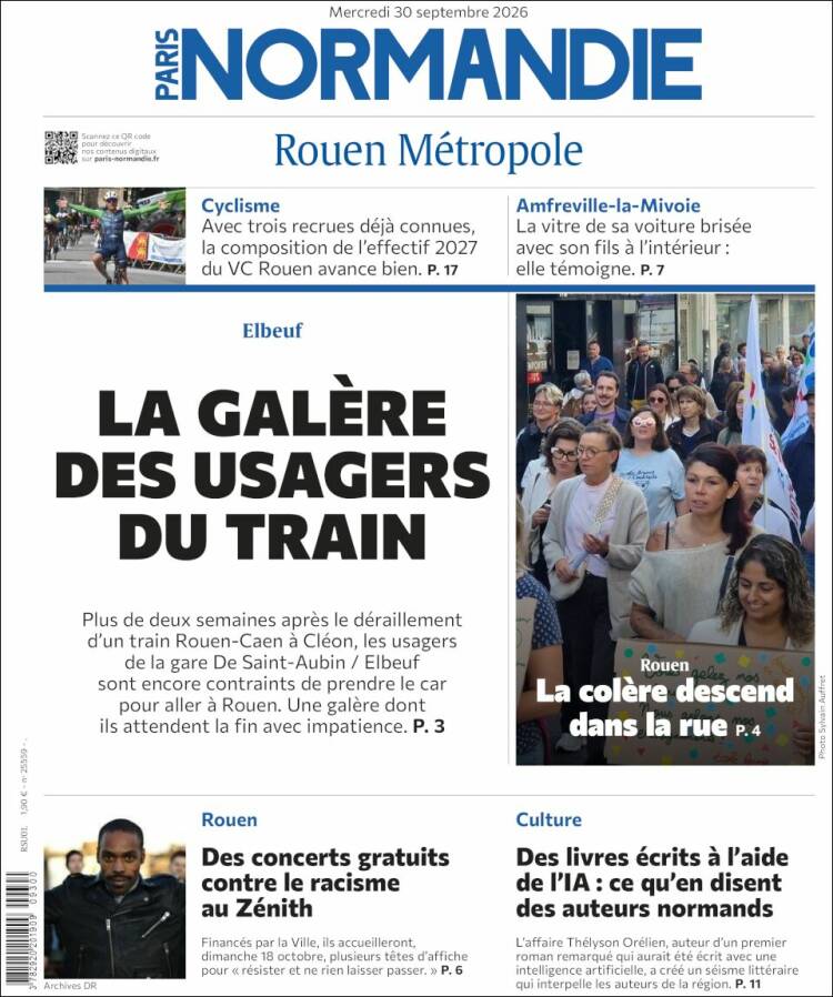 Portada de Paris Normandie (Francia)