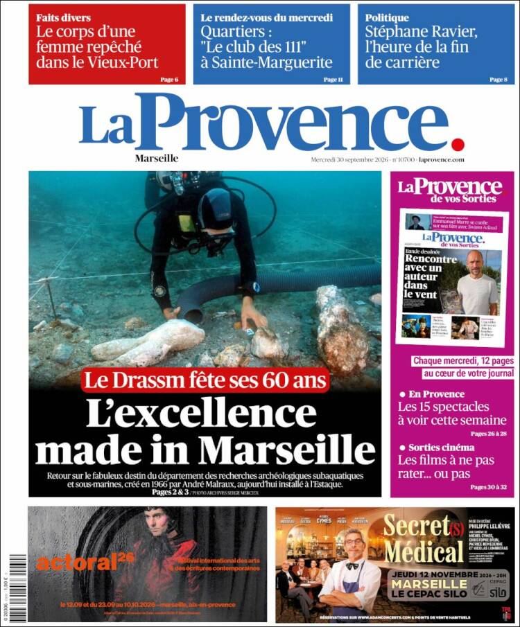 Portada de La Provence (Francia)
