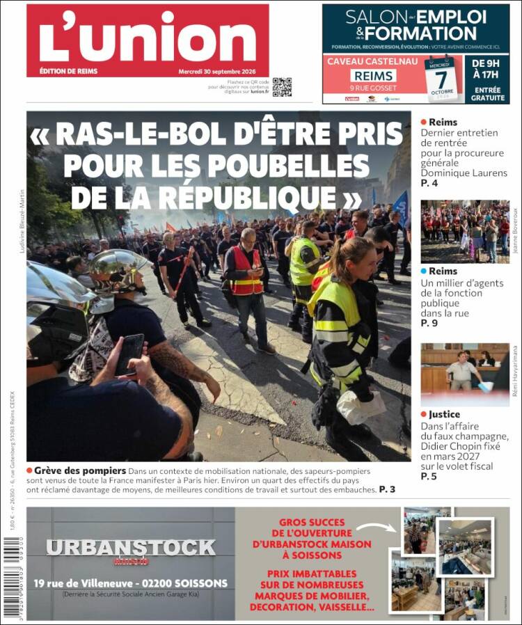 Portada de L'Union (Francia)