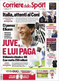 Portada de Corriere dello Sport (Italia)