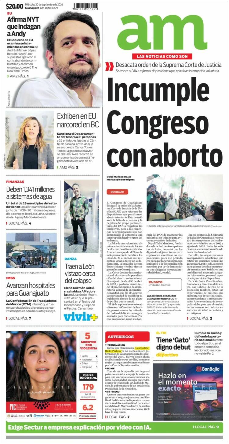 Portada de Al Día A.M. (M&eacute;xico)