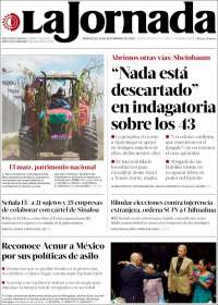 Portada de La Jornada (M&eacute;xico)