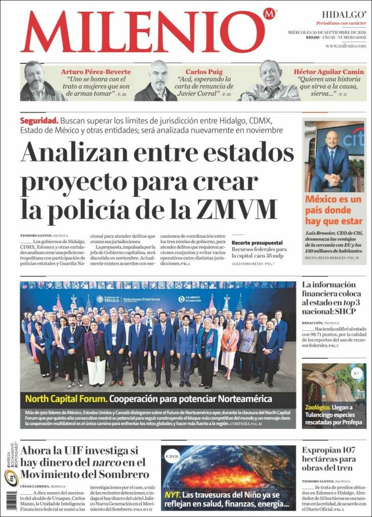 Portada de Milenio de Hidalgo (M&eacute;xico)