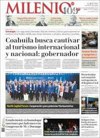 Portada de Milenio - Laguna (M&eacute;xico)