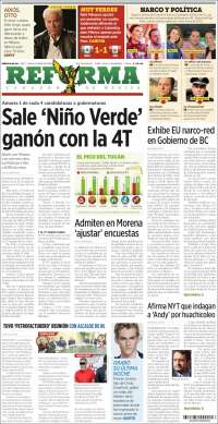 Portada de Reforma (M&eacute;xico)