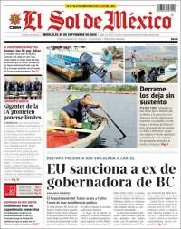 Portada de El Sol de México (M&eacute;xico)