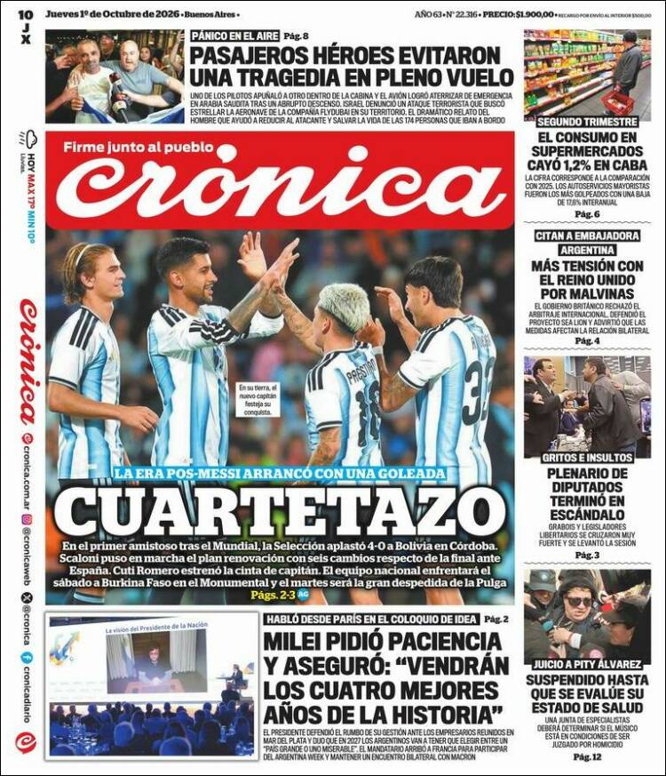 Portada de La Voz del Chaco (Argentina)