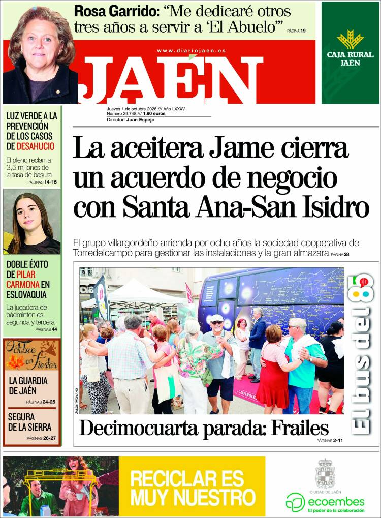 Portada de Diario Jaén (Espa&ntilde;a)