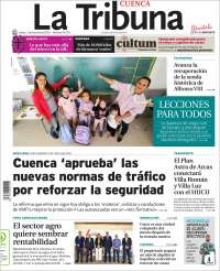 Portada de La Tribuna de Cuenca (Espa&ntilde;a)