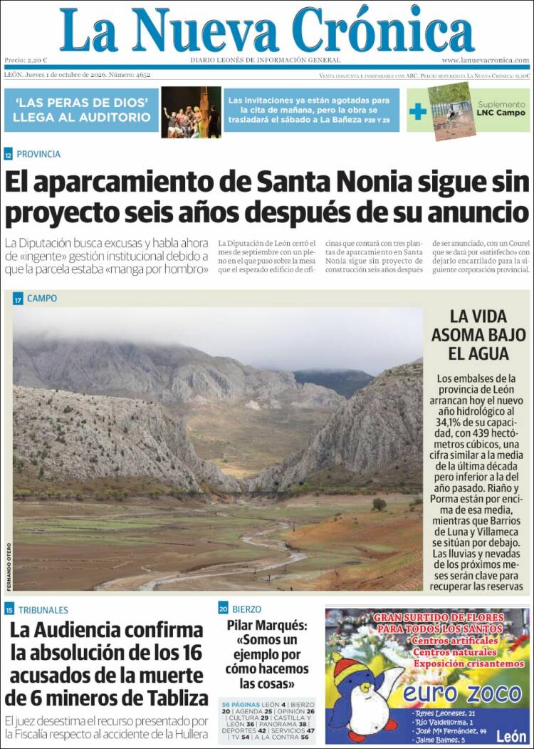Portada de La Nueva Crónica (Espa&ntilde;a)