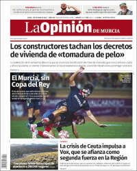 Portada de La Opinión de Murcia (Espa&ntilde;a)