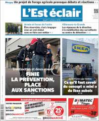 Portada de L'Est Eclair (Francia)