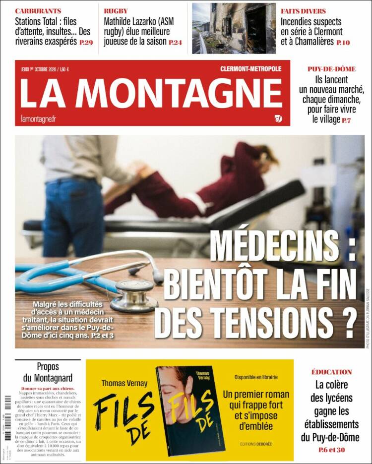 Portada de La Montagne (Francia)