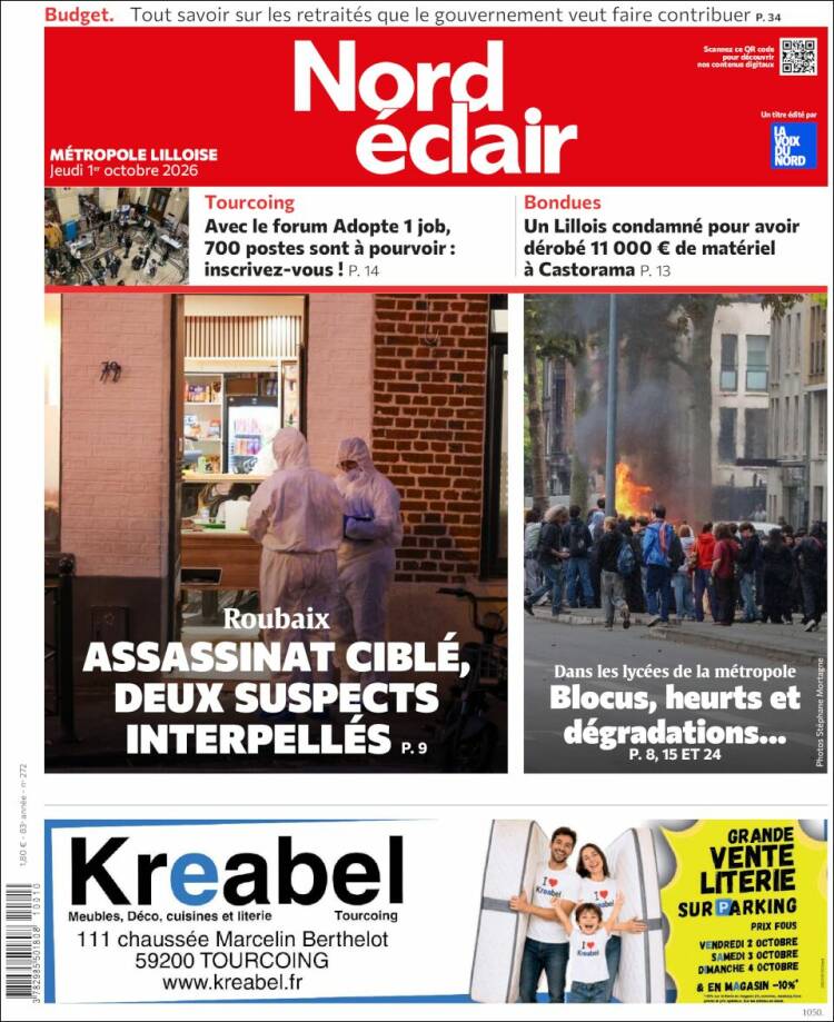 Portada de Nord Éclair (Francia)