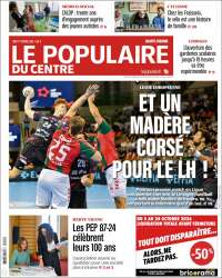 Portada de Le Populaire du Centre (Francia)