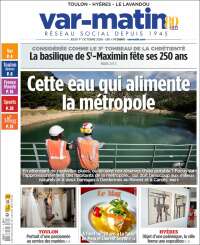 Portada de Var-Matin (Francia)