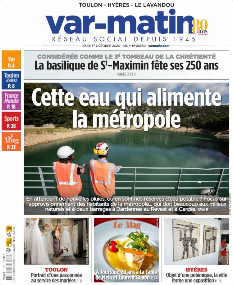 Portada de Var-Matin (Francia)