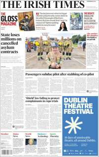 Portada de Irish Times (Irlanda)